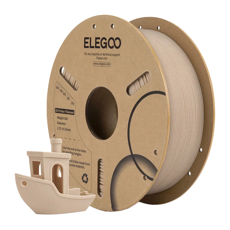 ELEGOO PLA Wood Filamento (Light Oak) 1.75mm 1kg