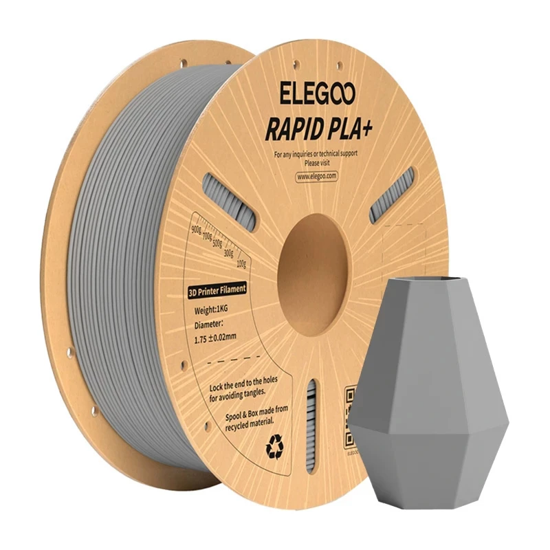 ELEGOO Rapid PLA+ filamento (grigio)