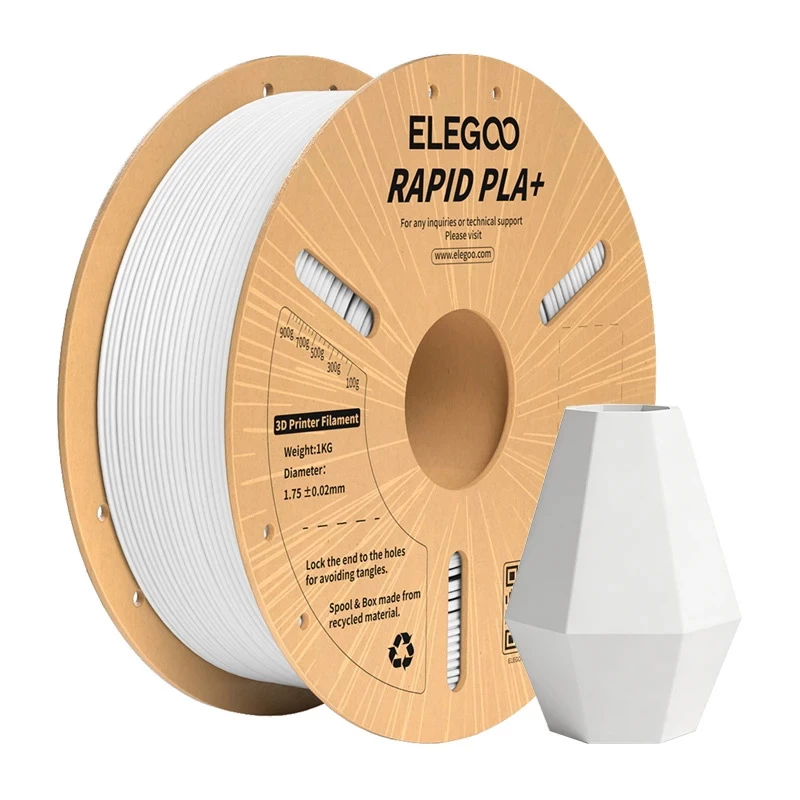 ELEGOO Rapid PLA+ filamento (bianco) 1,75 mm 1 kg