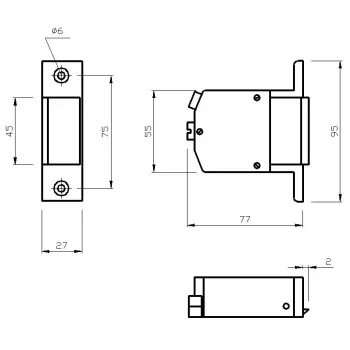 ELEKTRA-PLUS R1 Apriporta elettrico 24V