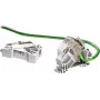 ELOTOUCH TE Connectivity AMP Netconn adattatore per guida DIN, vuoto, 1 slot Keystone, grigio chiaro 1711897-1