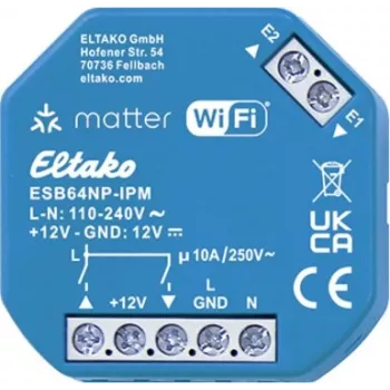 Eltako Attuatore per tapparelle IP 2 canali montaggio su guida DIN 230V AC 3A 30064019