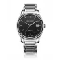 EMILE CHOURIET Orologio automatico svizzero da uomo 40mm acciaio inox quadrante nero cinturino in pelle 081128G62586