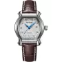 EMILE CHOURIET orologio automatico da donna 1911 28mm quadrante argentato cinturino in pelle marrone