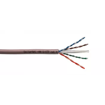 EMITER Cavo di rete Cat.6 U/UTP 450MHz LS0H B2ca rame massiccio, 4x2x23AWG, bobina da 305m in scatola
