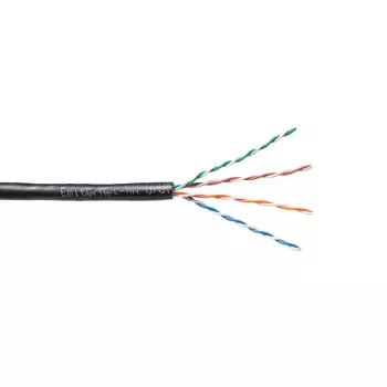 EMITER EmiterNet cavo UTP Cat5e per esterni PVC+PE rame massiccio 4x2x0,5mm nero