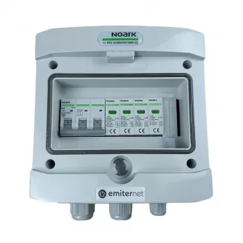 EMITER Schaltanlagen-Anbau AC Hermetic IP65 Scaricatore di sovratensione Emitter Noark Tipo 2, 10A 3-Polig