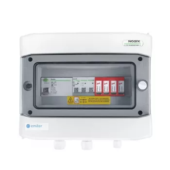 EMITER quadro elettrico collegato AC ermetico IP65 con scaricatore di sovratensione Dehn Tipo 2, 40A trifase, differenziale Tipo A 63A/300mA