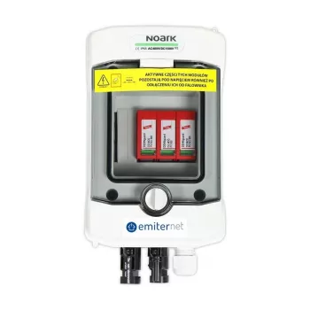 EMITER quadro elettrico DC, IP65, con scaricatore di sovratensione DC Dehn Type 2 1000V, 1x stringa PV, 1x MPPT