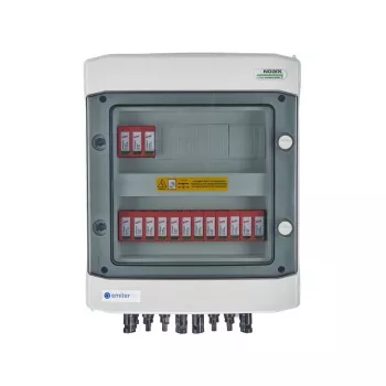 EMITER Quadro Elettrico con Scaricatore DC Ermetico IP65 EMITTER con Dehn 1000V Tipo 2 DC, 5x Stringa PV, 5x MPPT