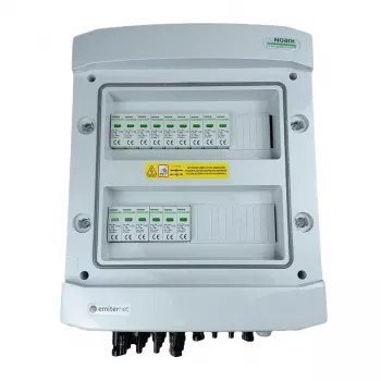 EMITER quadro elettrico DC ermetico IP65-EMITTER con scaricatore di sovratensione DC Noark 1000V Tipo 2, 5x stringa PV, 5x MPPT