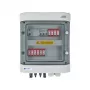 EMITER quadro elettrico collegato DCAC Hermetic IP65 EMITTER con scaricatore di sovratensione DC Dehn 1000V Tipo 2, 2 x stringa PV, 2 x MPPT // e AC Dehn Tipo 2, 16A trifase, RCD Tipo A 40A/300mA