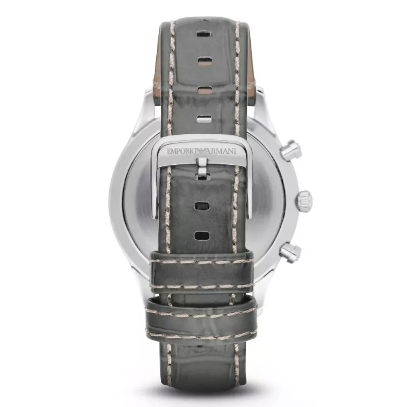 Emporio Armani AR1861 Orologio cronografo uomo in acciaio inox, 43 mm