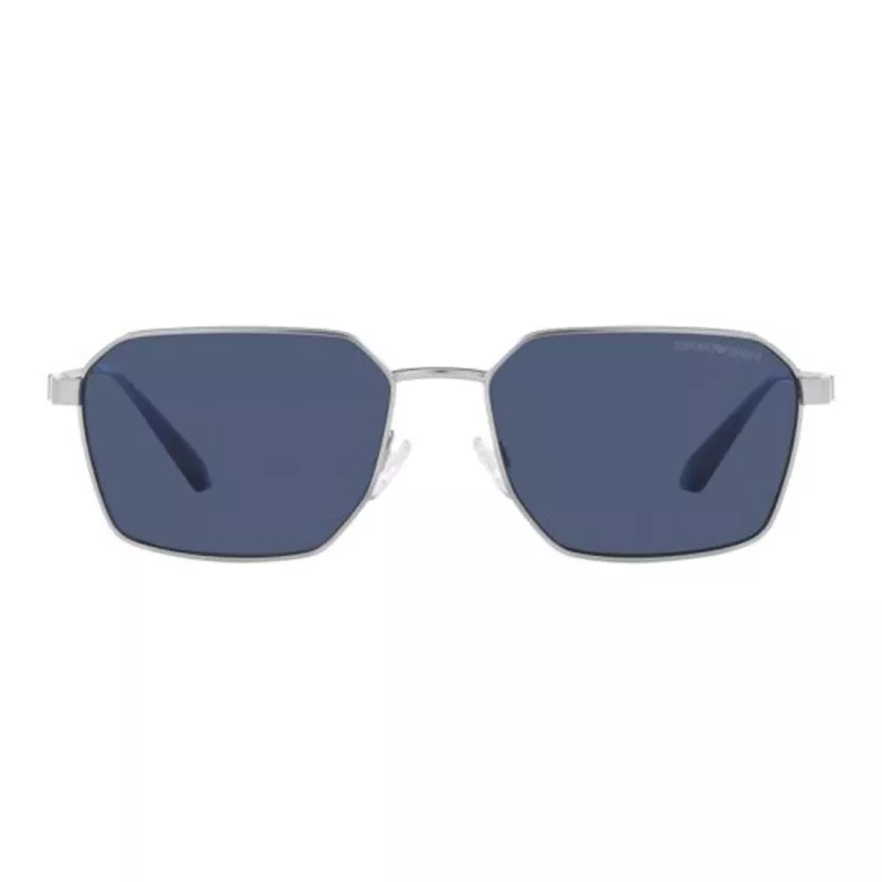 EMPORIO ARMANI EA2140-304580 Occhiali da sole uomo nero opaco grigio rettangolari