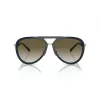 EMPORIO ARMANI EA2145-33598E Occhiali da sole da uomo rettangolari Nero opaco Grigio scuro 59mm