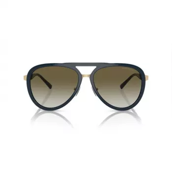 EMPORIO ARMANI EA2145-33598E Occhiali da sole da uomo rettangolari Nero opaco Grigio scuro 59mm