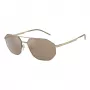 EMPORIO ARMANI EA2147-30025A Occhiali da sole nero opaco grigio rettangolari uomo
