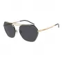 EMPORIO ARMANI EA2148-301387 Occhiali da sole uomo, montatura nero opaco, lenti grigio scuro, 56 mm