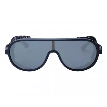 EMPORIO ARMANI EA4166Z58726G Occhiali da sole modello Pilot Nero opaco Lenti grigie a specchio