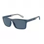 EMPORIO ARMANI EA4219-576380 Occhiali da sole uomo rettangolari - montatura nera opaca, lenti grigie, 57 mm