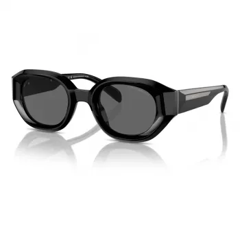 Occhiali da sole uomo EMPORIO ARMANI EA4230U501787 quadrati montatura nera lenti grigie 48/25/145 mm