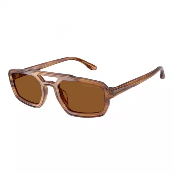 EMPORIO ARMANI EA4240U620373 Occhiali da sole uomo - montatura nero opaco, lenti grigio scuro, 53 mm