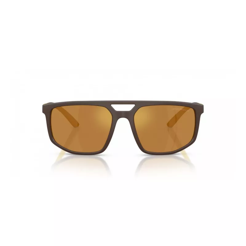 EMPORIO ARMANI EA4248U62586H Occhiali da sole Uomo Nero Opaco Grigio Specchio Argento 58mm