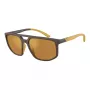 EMPORIO ARMANI EA4248U62586H Occhiali da sole Uomo Nero Opaco Grigio Specchio Argento 58mm