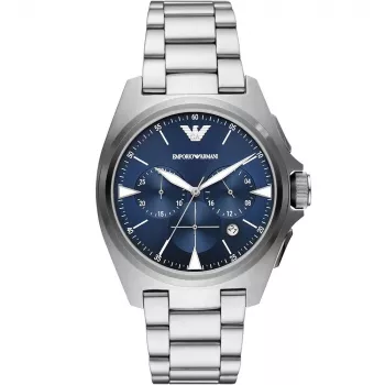 Emporio Armani Luigi Orologio da uomo al quarzo AR11411 41mm Quadrante nero Cinturino in pelle