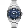 Emporio Armani Luigi Orologio da uomo al quarzo AR11411 41mm Quadrante nero Cinturino in pelle