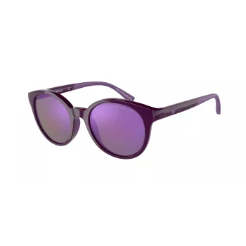 EMPORIO ARMANI Donna Occhiali da sole EA4185-51154V Montatura grigio trasparente Lenti grigie sfumate 47/18/125 mm