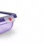 EMSA ONECLICK contenitore per alimenti 2,3 L, rettangolare, coperchio viola, ermetico, a tenuta, senza BPA, adatto a microonde e lavastoviglie 3110601760