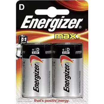 Energizer MAX batterie alcaline D, confezione da 2 blister (LR20) E300129200