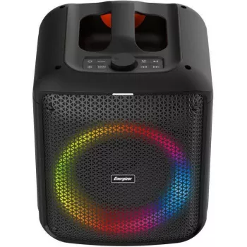 ENERGIZER Altoparlante Bluetooth portatile 20W RGB LED Radio FM 6000mAh Nero
