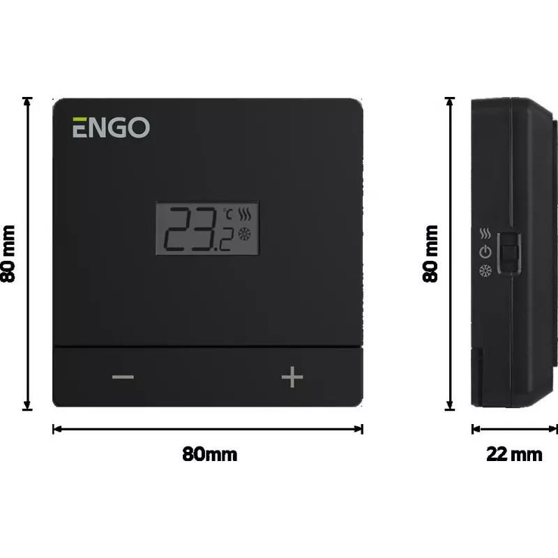 ENGO Controls EASY-230B termostato ambiente wireless programmabile giornaliero