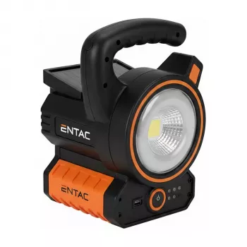 ENTAC Lampada da Lavoro LED Solare con Powerbank