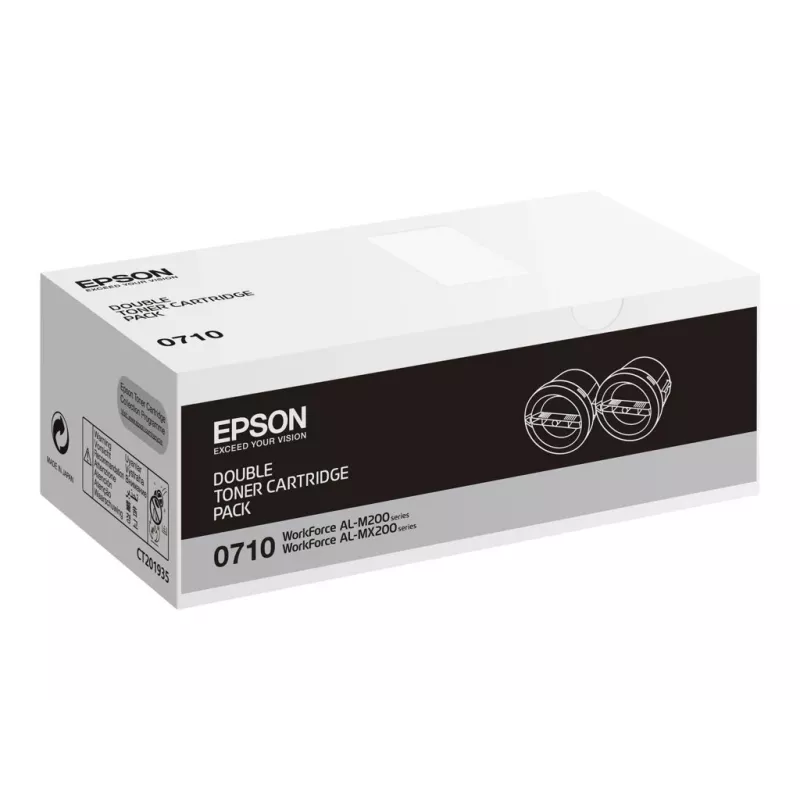 Epson 0710 - confezione da 2 - alta capacità - nero