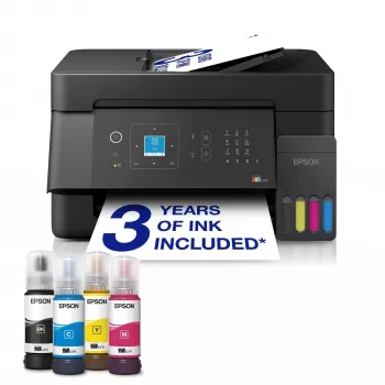 Epson EcoTank ET-4900 Stampante multifunzione a getto d'inchiostro - Stampa, scansione, copia, fax - A4 - Wi-Fi, Ethernet, USB - Duplex - ADF - Touchscreen LCD a colori