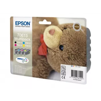 Epson T0615 Multipack cartucce d'inchiostro - confezione da 4 - 32 ml - nero, giallo, ciano, magenta