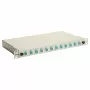 Equip Scatola di giunzione in fibra ottica 12 porte, LC duplex, OM3, 1U, equipaggiata, grigio