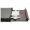 Equip Cassetta di giunzione in fibra ottica 12 porte, LC duplex, OM4, 1U, preassemblata, nera