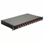 Equip Cassetta di giunzione in fibra ottica 12 porte, LC duplex, OM4, 1U, preassemblata, nera