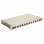 Equip scatola di giunzione in fibra ottica 12 porte, LC duplex, OM4, 1U, equipaggiata, grigio