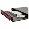 Equip Cassetta di giunzione in fibra ottica 12 porte, SC duplex, OM4, 1U, preassemblata, nera