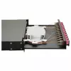 Equip Cassetta di giunzione in fibra ottica 12 porte, SC duplex, OM4, 1U, preassemblata, nera