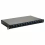 Equip Scatola di giunzione in fibra ottica 12 porte, SC duplex, OS2, 1U, completamente equipaggiata, nero (591909)
