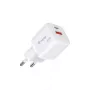 Equip Caricatore da parete GaN a 2 porte USB-C PD3.0/USB-A 20W, Bianco, confezione da 25 pezzi