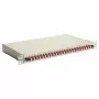 Equip scatola di giunzione in fibra ottica 24 porte, LC Duplex, OM4, 1U, preassemblata, grigio