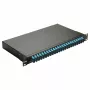 Equip Box di giunzione in fibra ottica 24 porte, SC Duplex, OM3, 1U, equipaggiata, nero