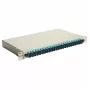 Equip scatola di giunzione in fibra ottica 24 porte, SC Duplex, OM3, 1U, completamente equipaggiata, grigio